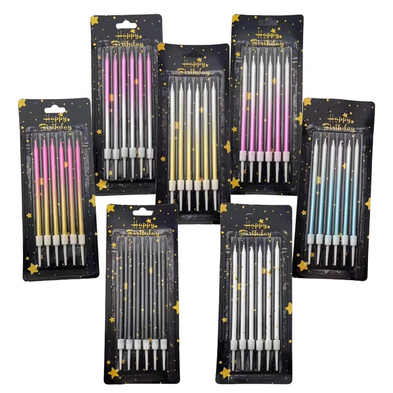 Candle Supplies In - 30/50 Box Gradient Color Birthday Candle