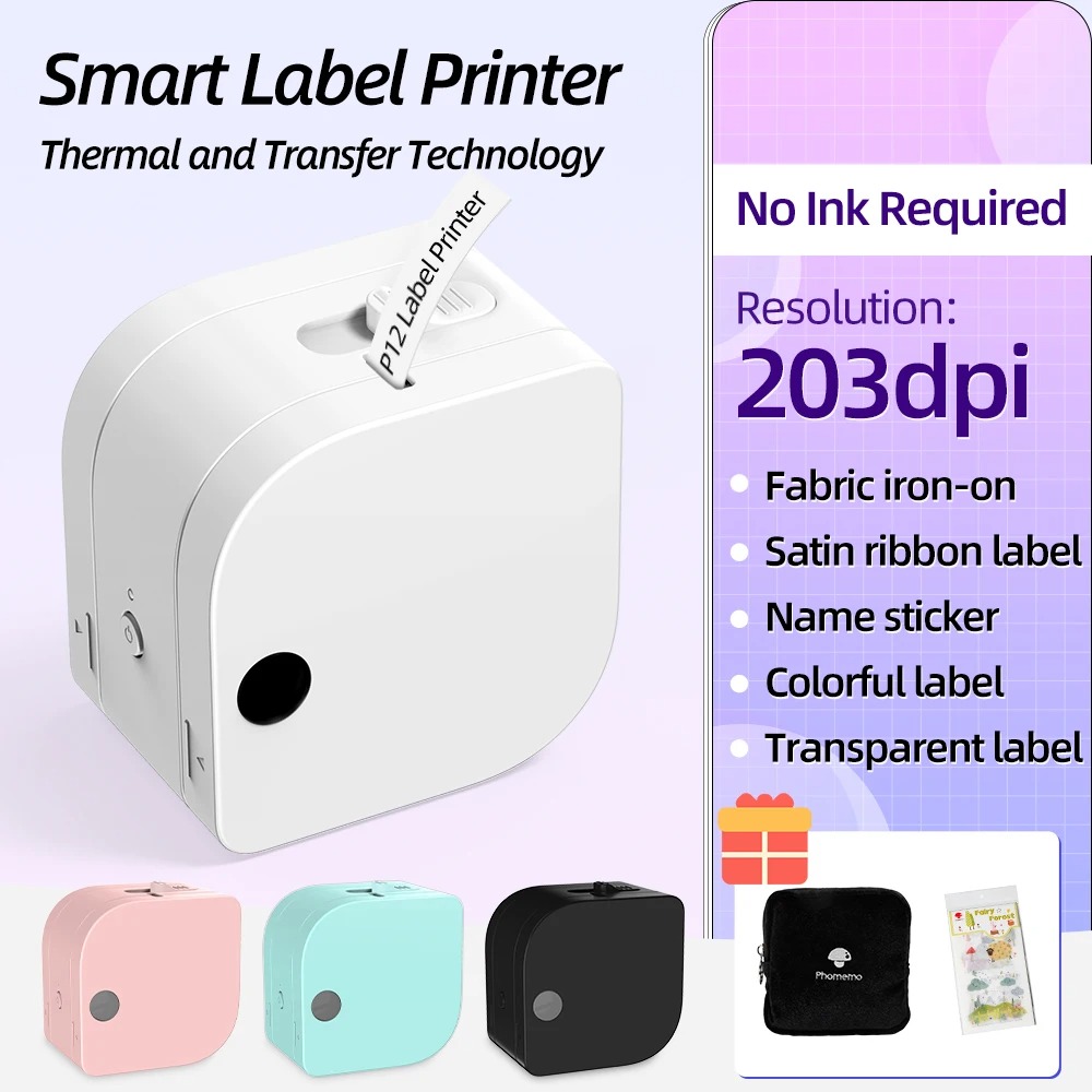 P12 Mini Label Maker Machine w - Sticker Label Template recension och pris