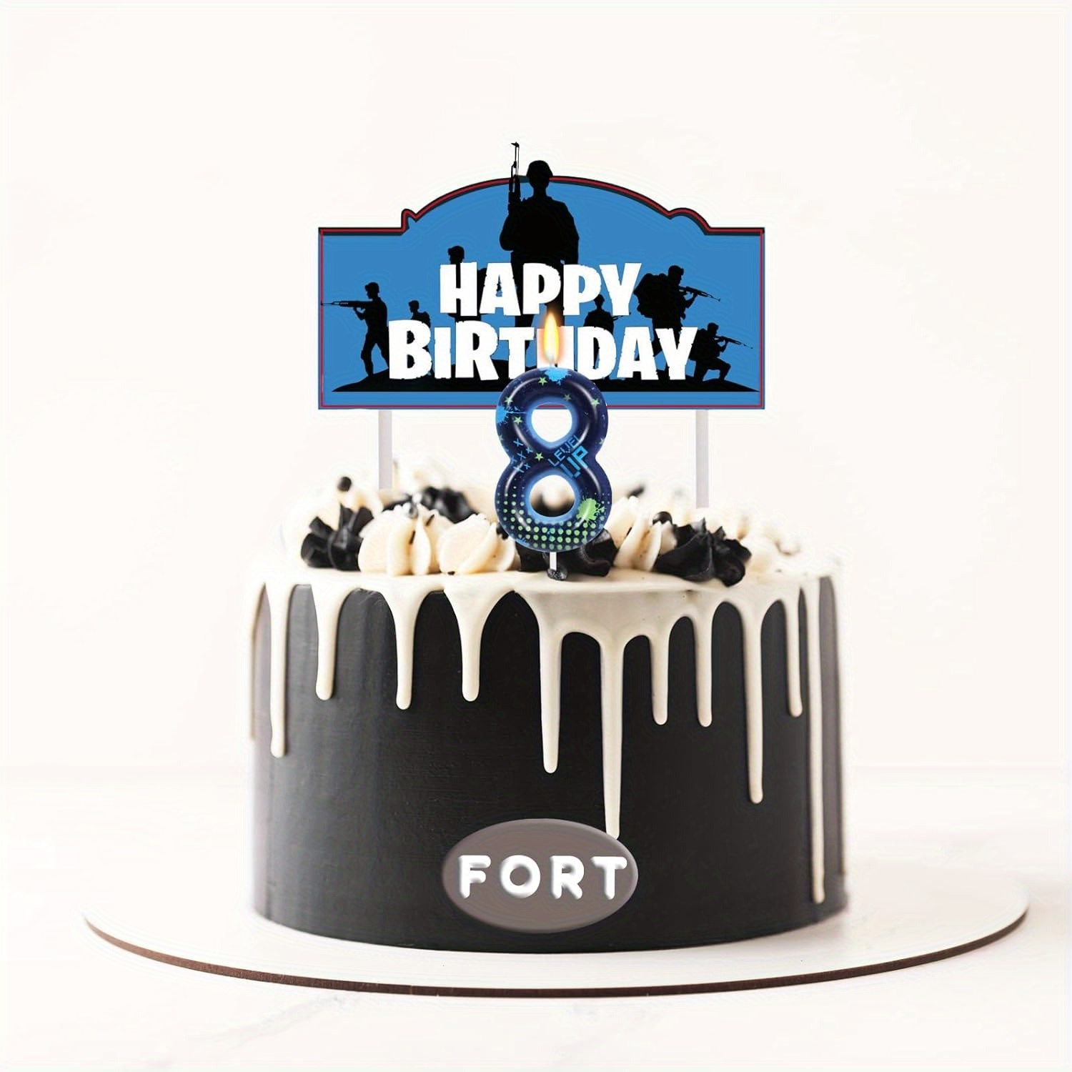 Blue Game Boy 0-9 Birthday Can - Candle Supplies In recension och pris