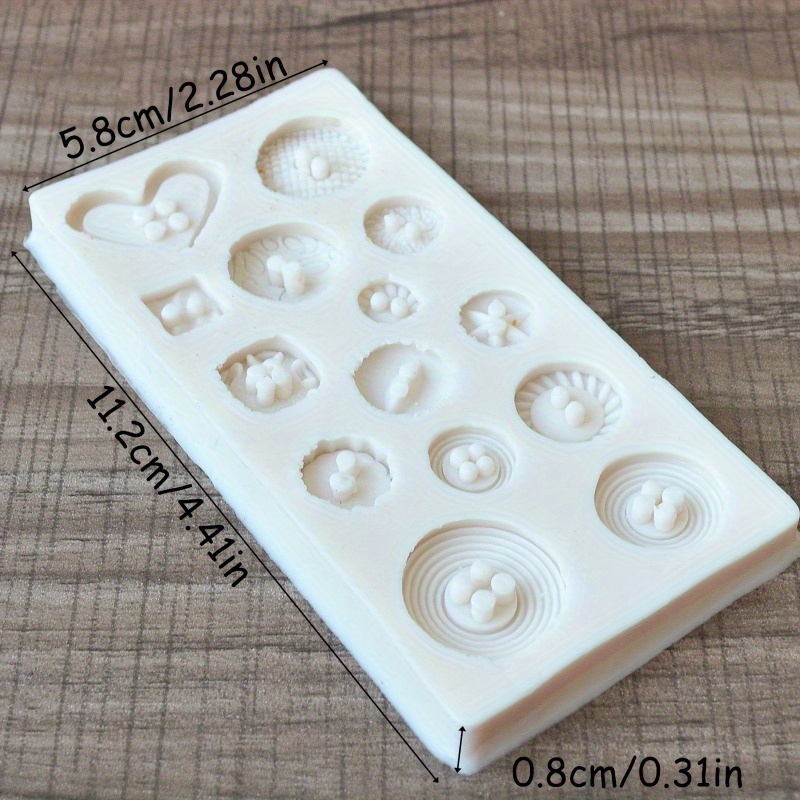 Buttons Shape Silicone Mold Si - Candle Making Supplies Online recension och pris