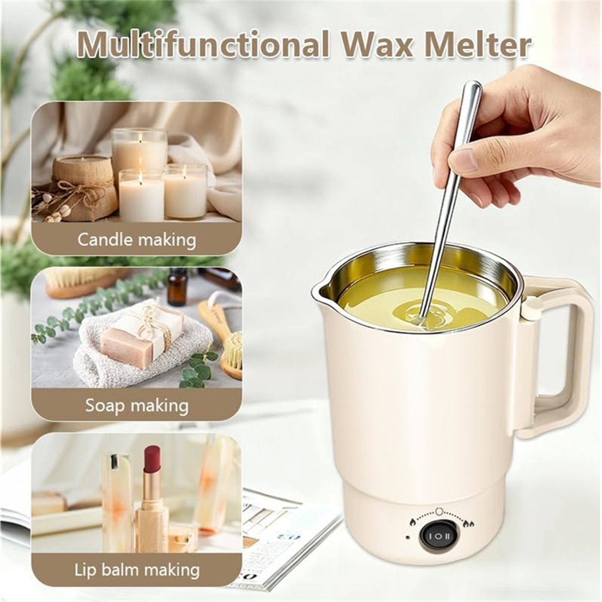 Electric Wax Melting Pot Kit w - Candle Supplies Uk recension och pris