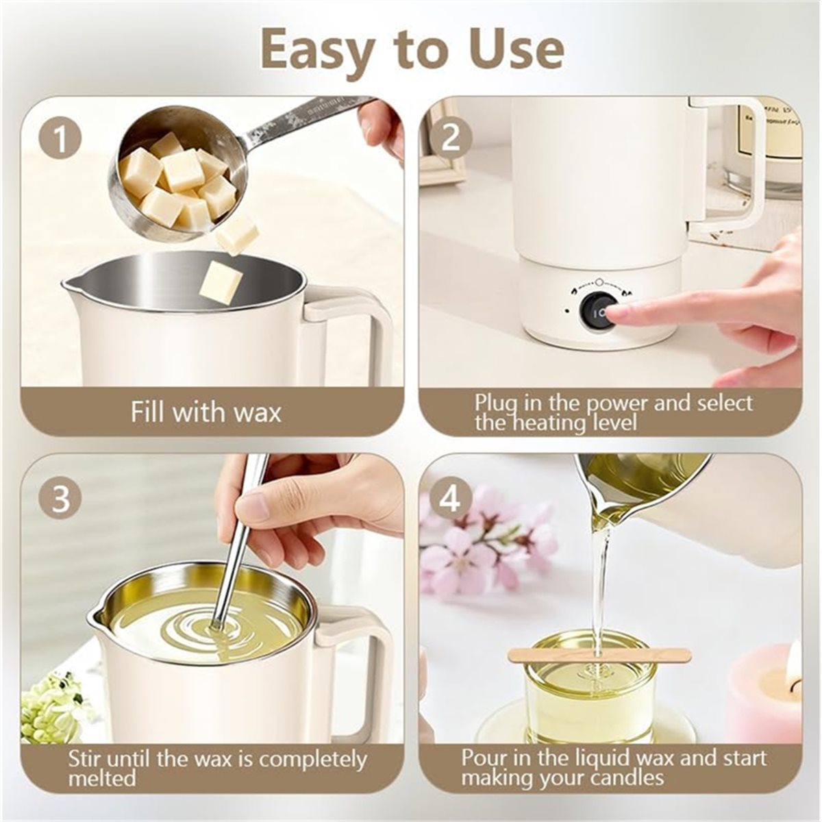 Electric Wax Melting Pot Kit w - Candle Supplies Uk recension och pris