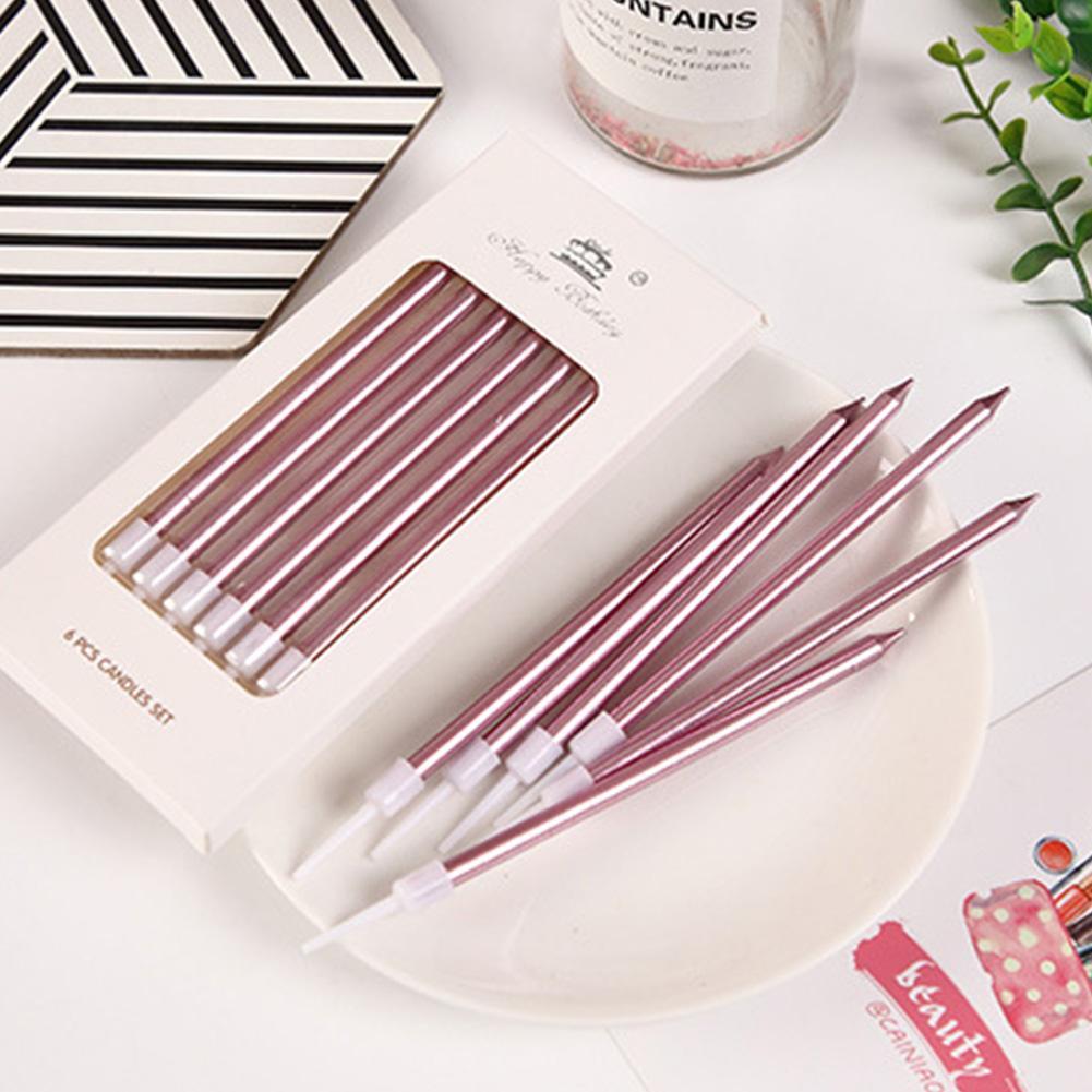 6/18pcs Metal Gold Silver Birt - Candle Supplies In recension och pris