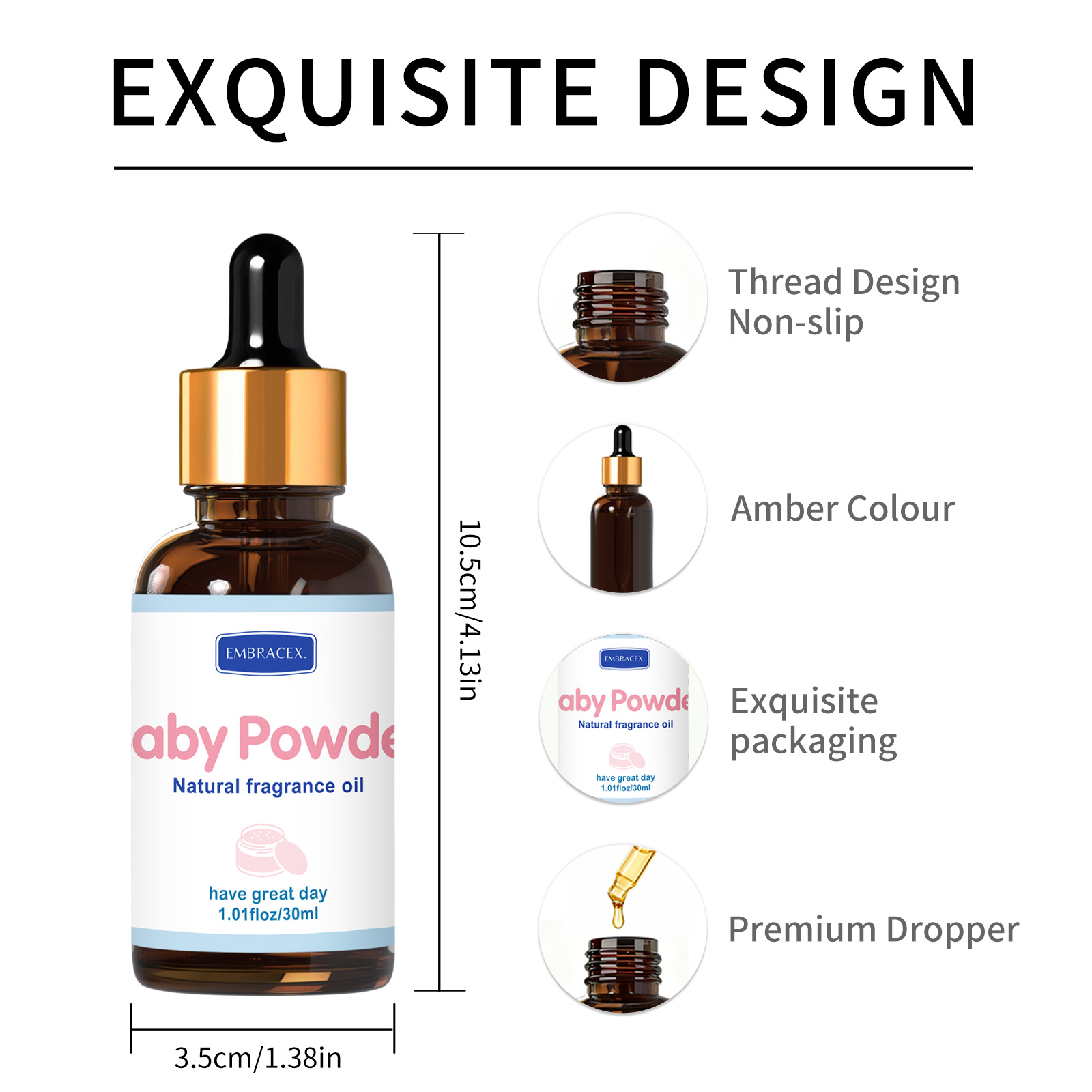 30ml Baby Powder Essential Oil - Candle Supplies Fragrance Oil recension och pris