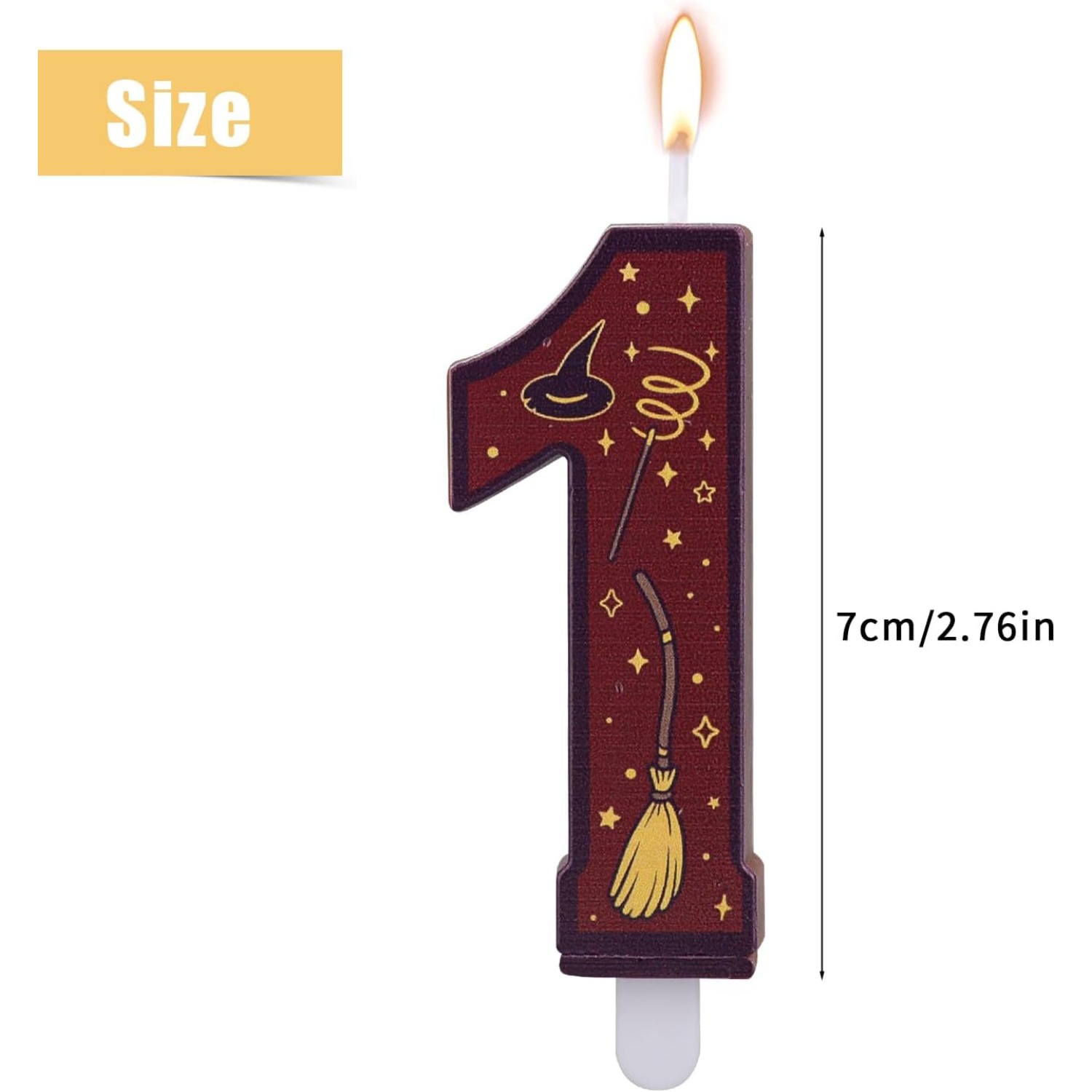 1 Set Number 0-9 Magical Theme - Candle Supplies In recension och pris