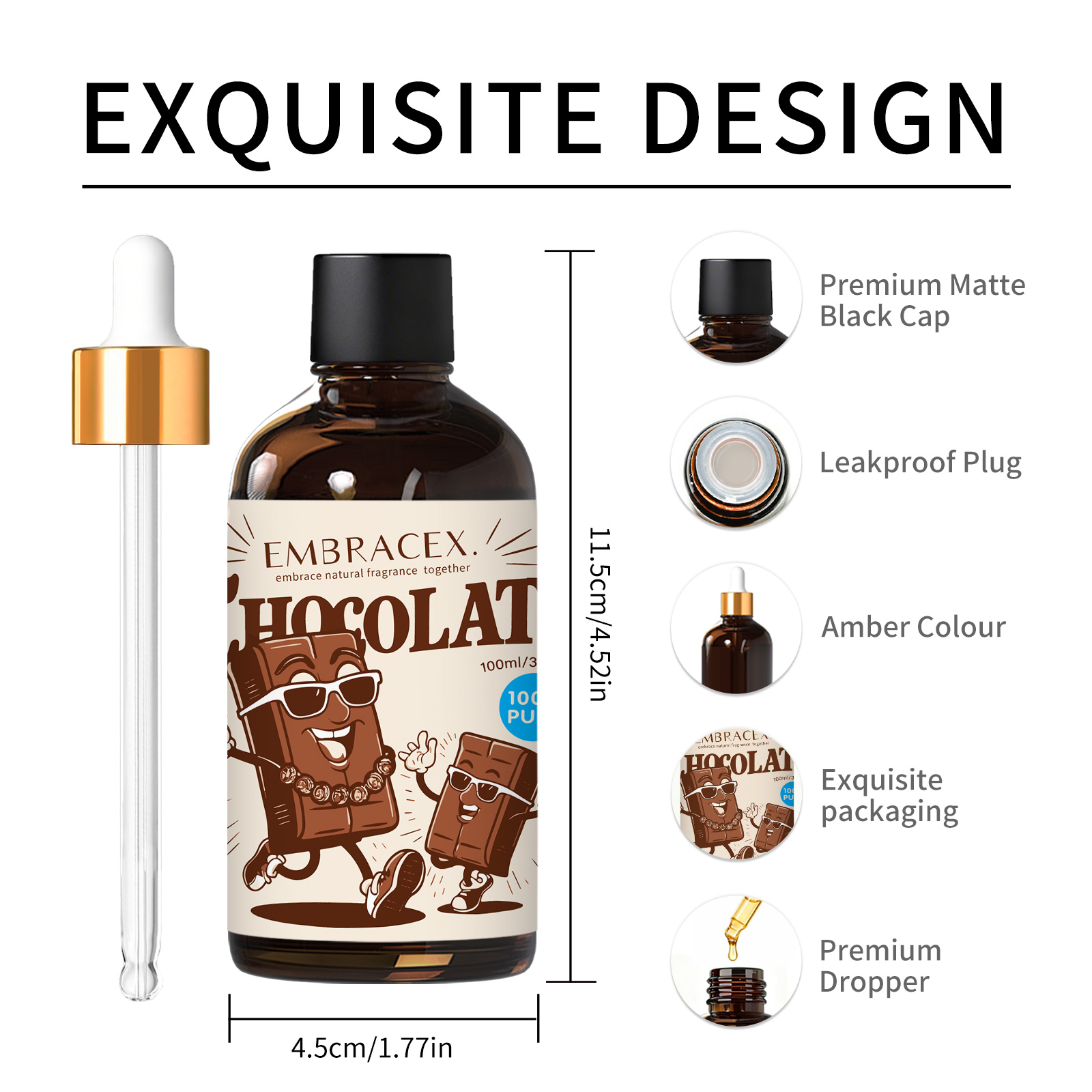 100ml Chocolate Essential Oil  - Candle Supplies Fragrance Oil recension och pris