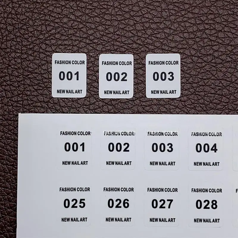 NO.1-240 Nail Polish Number St - Sticker Label Template recension och pris