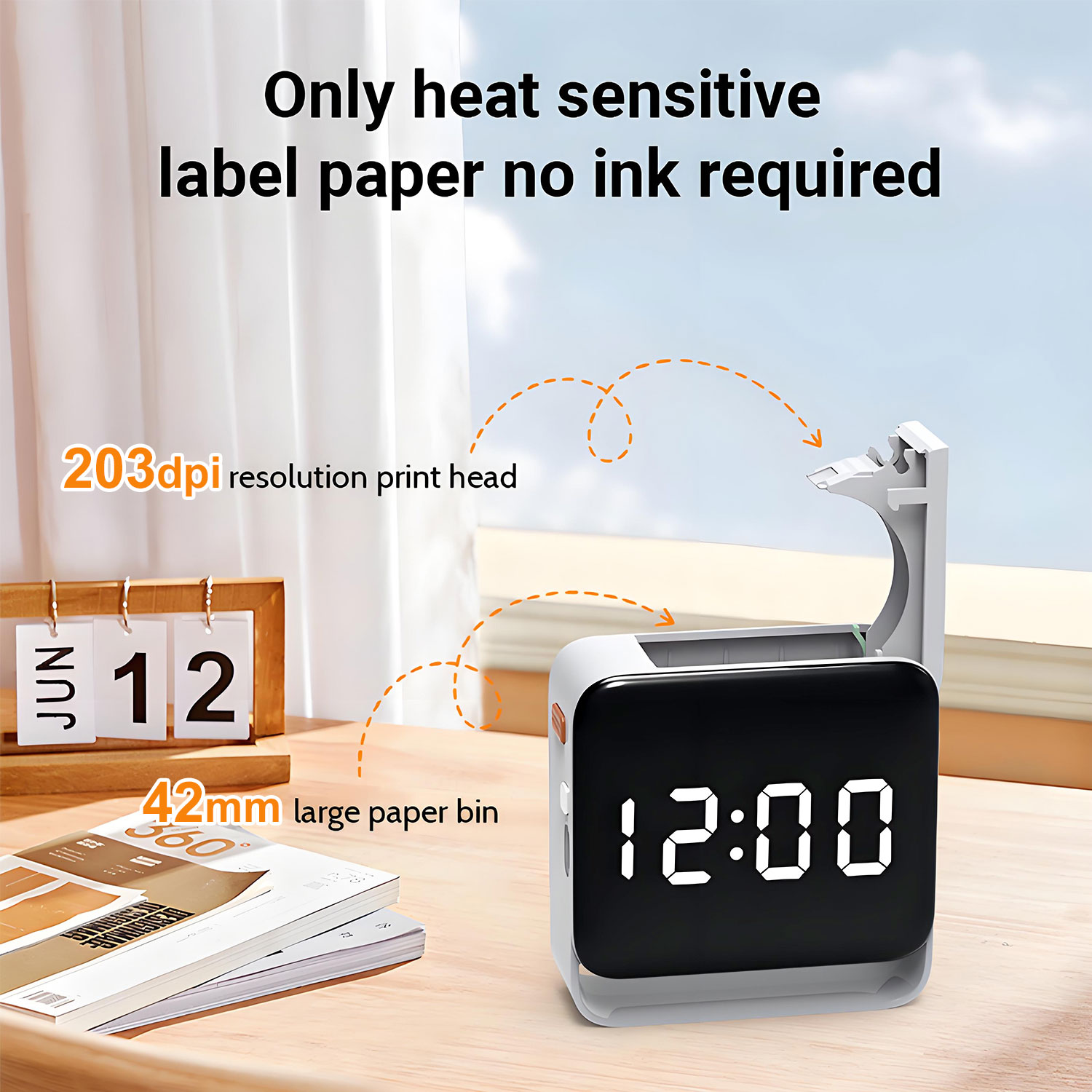 Label Maker with Paper Roll fo - Sticker Label Template recension och pris