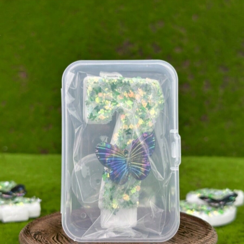 1Pc Green Sequins Number 0-9 B - Candle Supplies In recension och pris