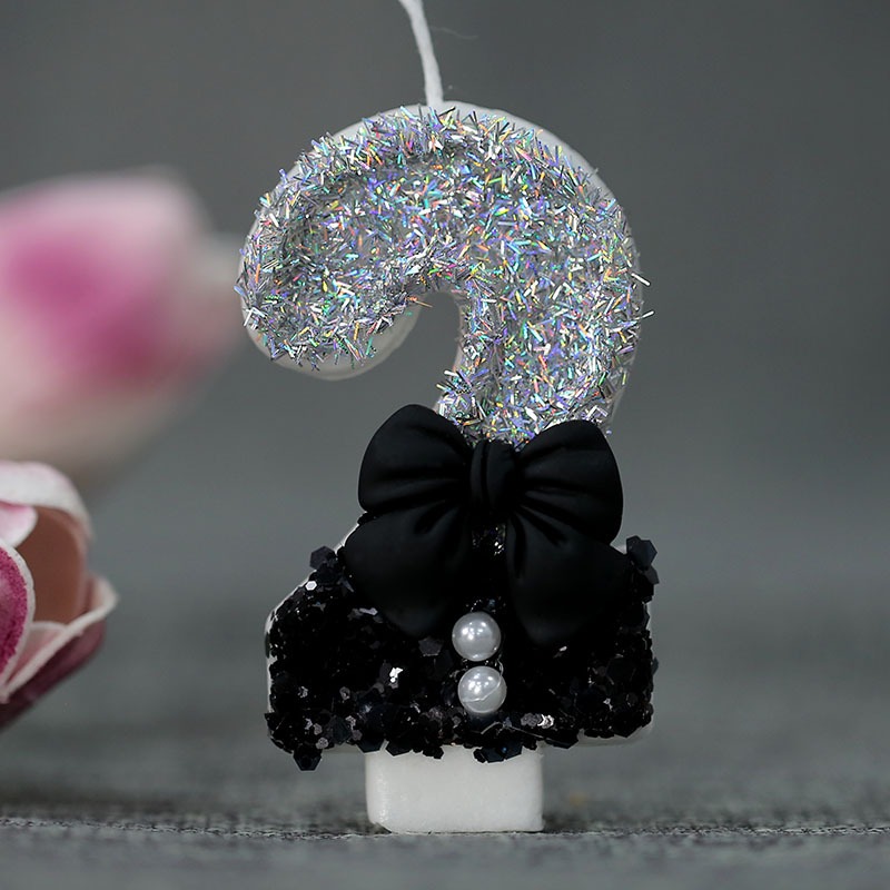 Midnight Bow & Pearl 0-9 Numbe - Candle Supplies In recension och pris