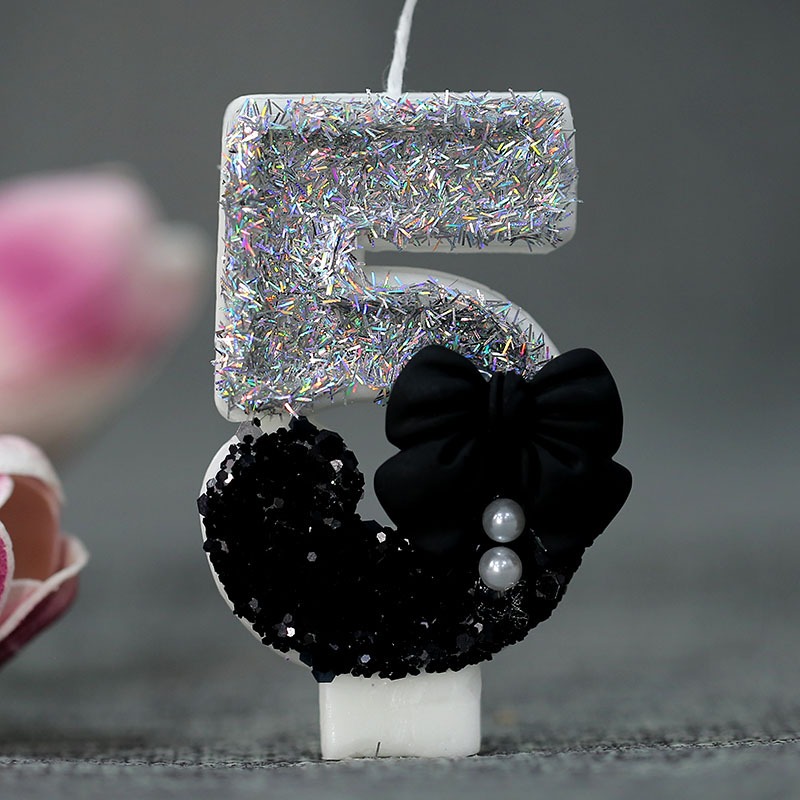 Midnight Bow & Pearl 0-9 Numbe - Candle Supplies In recension och pris