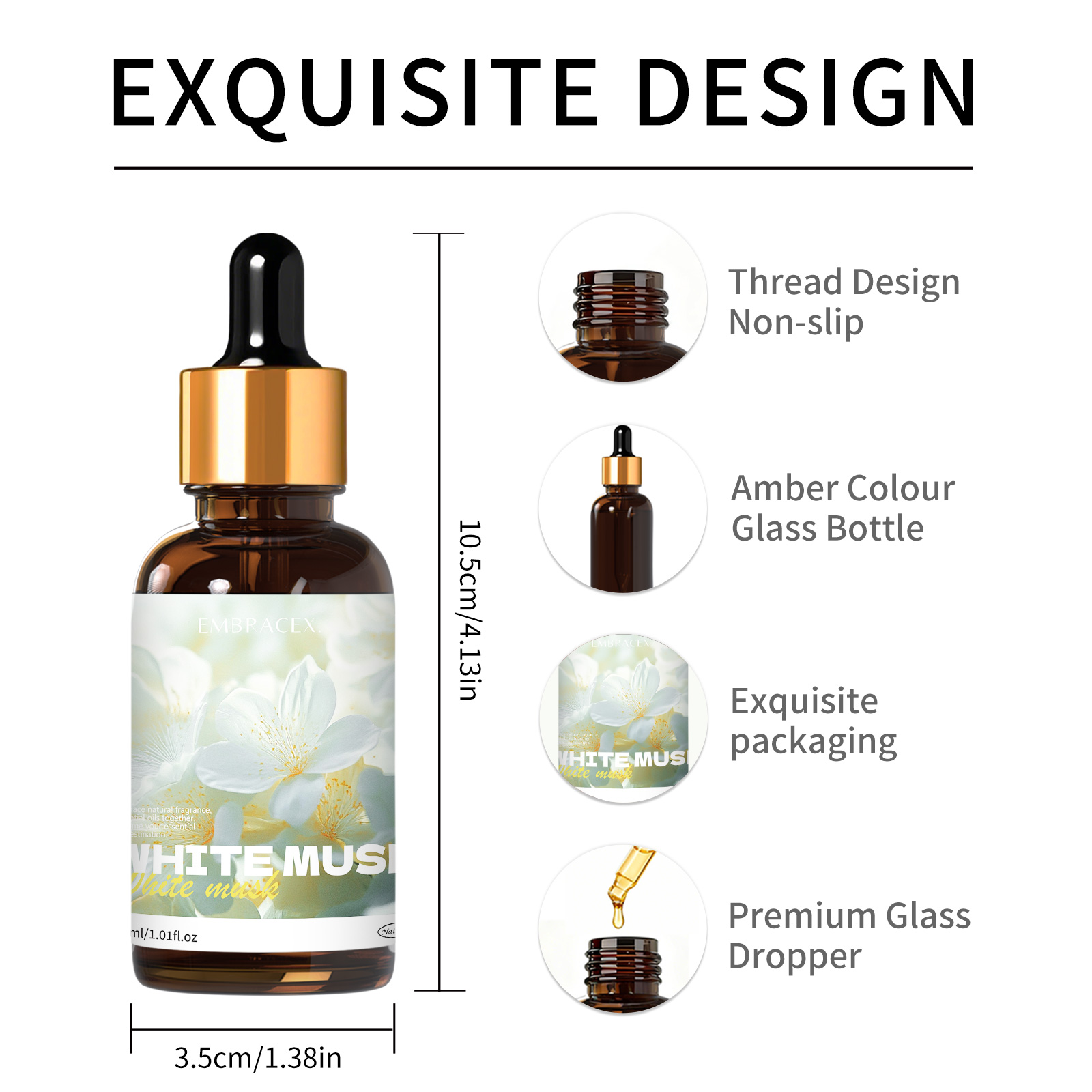 30ml White Musk Essential Oil  - Candle Supplies Fragrance Oil recension och pris