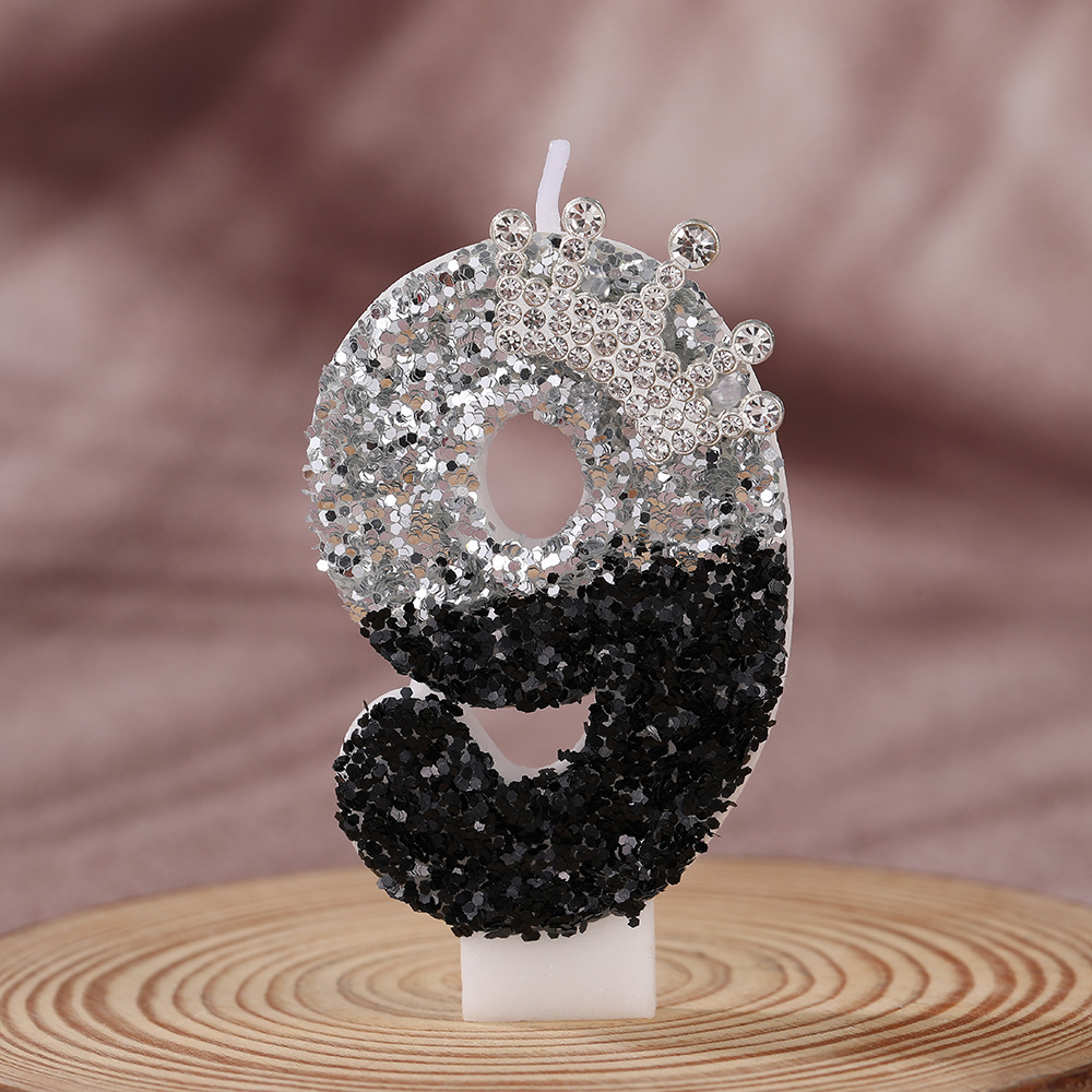 Black Silver Gradient Crown Ha - Candle Supplies In recension och pris