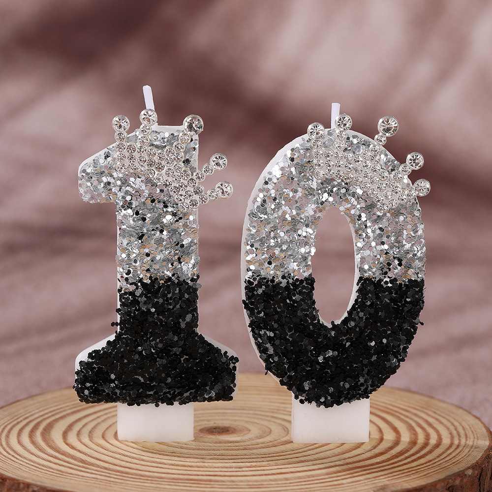 Black Silver Gradient Crown Ha - Candle Supplies In recension och pris